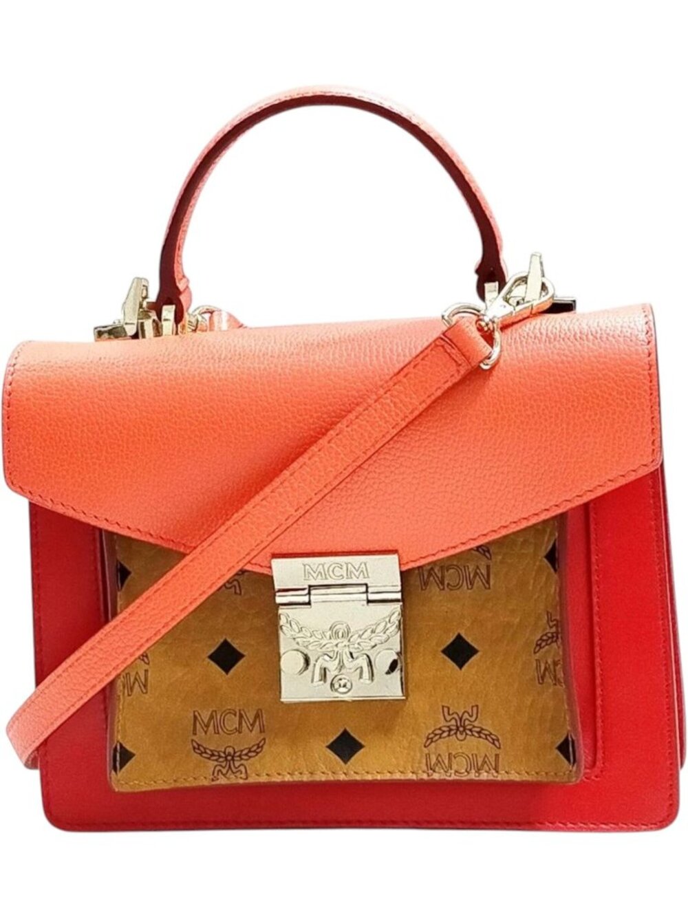 808308RC T4 MCM Crossbody Bag Brown PVC